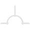 Ekena Millwork Ericson Architectural Grade PVC Gable Bracket, 96"W x 60"H x 2"D x 4"F, 15/12 Pitch GBP096X60X0204ERI00 - alternate 4